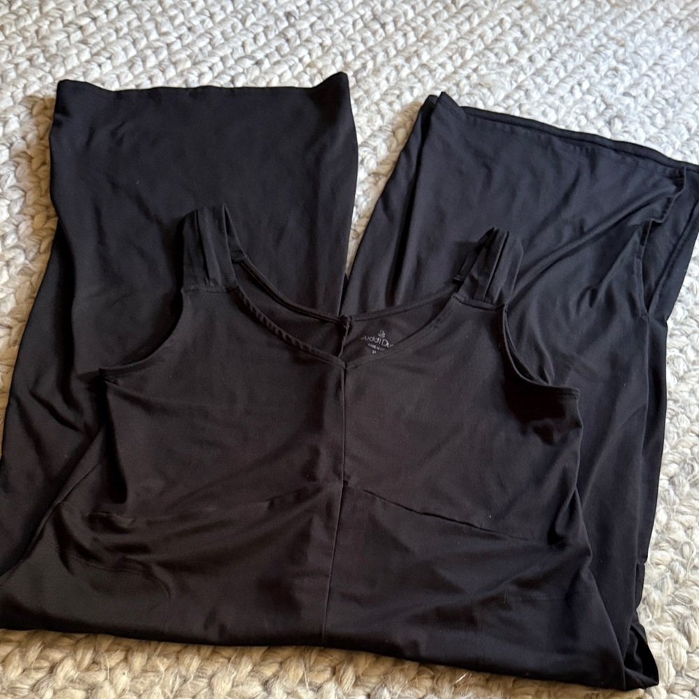 Cuddl Duds Charcoal Sleeveless Top
